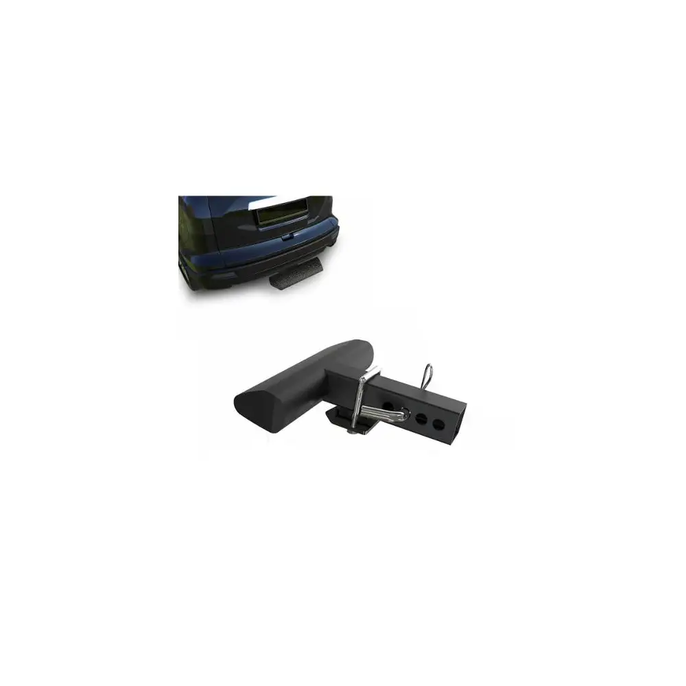 Rear Hitch Step - Textured Black Steel - BLKRAZ12T